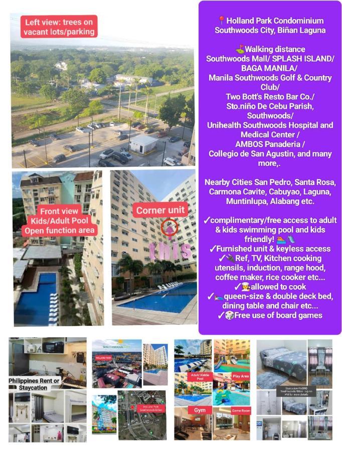 Budget Accommodation Holland Park Condominium Southwoods Binan Laguna Jalang Exterior photo
